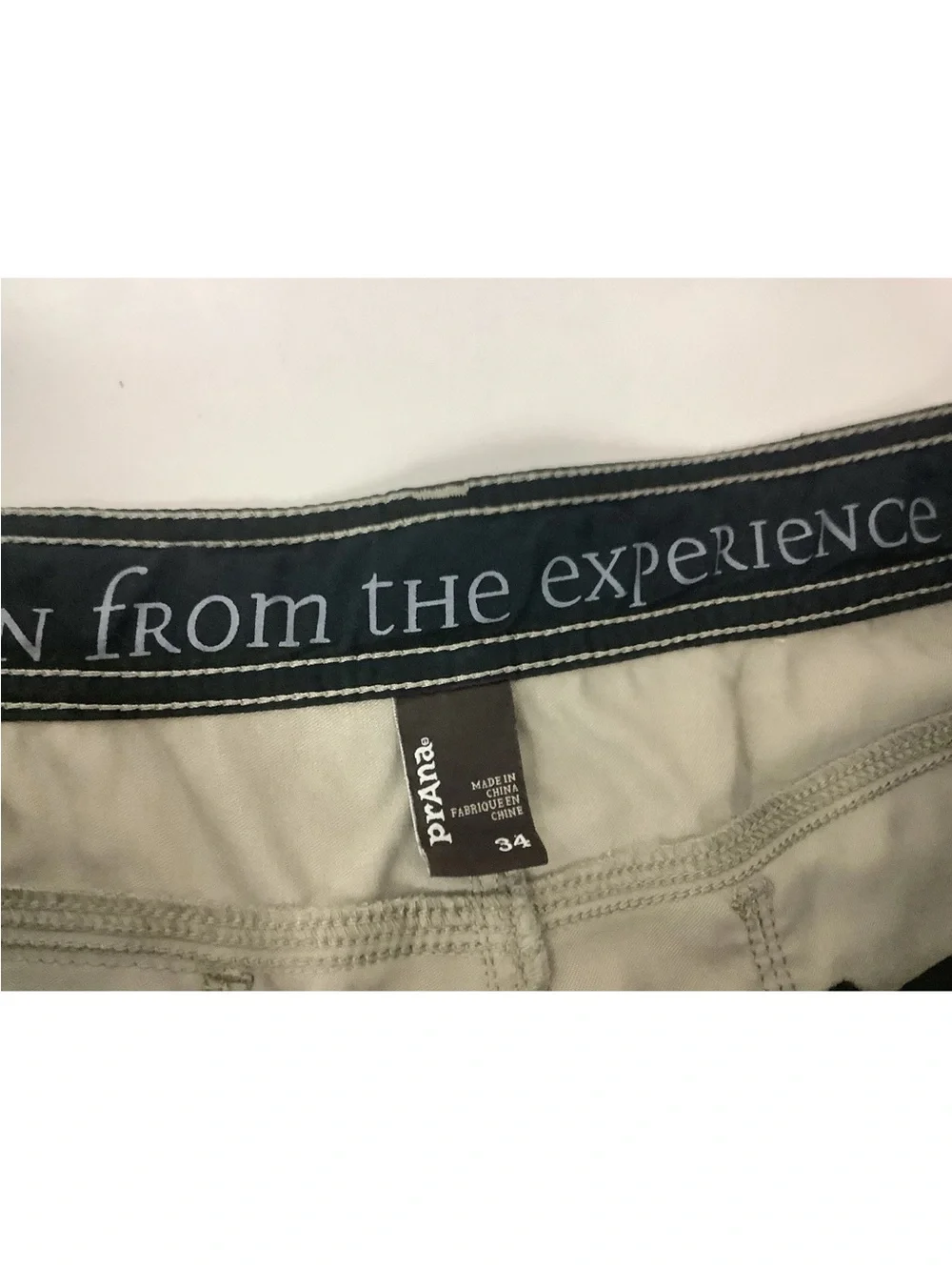 Prana Mens Sz 34 Nylon Adjustable Belt Outdoor Hiking 11